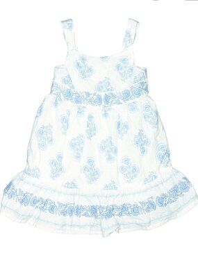 HAUTE HIPPIE White Dress with Light Blue Floral Print